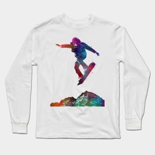 Ski sport art #ski #sport Long Sleeve T-Shirt